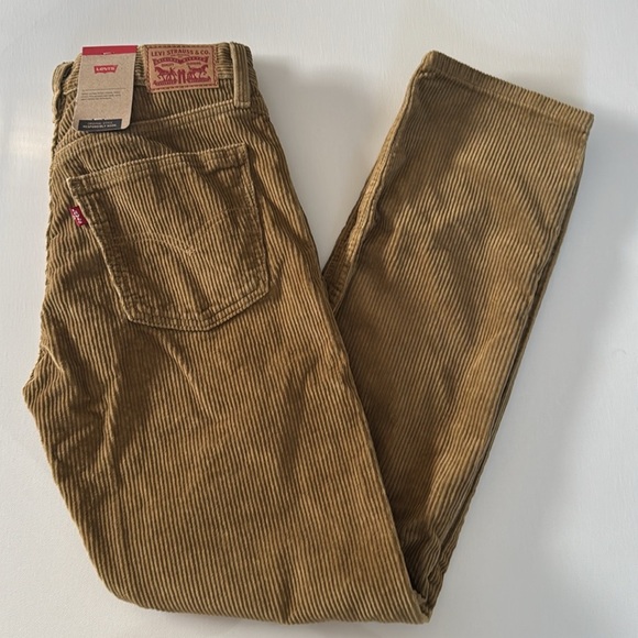 Levi's Brown Corduroy Straight Leg Pants - Picture 1 of 4